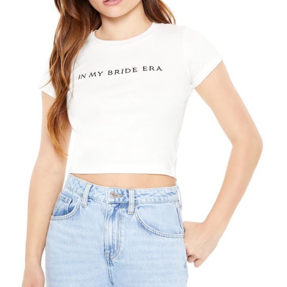 In my bride era baby tee